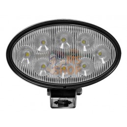 Lampe de travail LED, 56 W, 5320 lm, ovale, blanc, 10/30 V, 160x100x74 mm, prise Deutsch, Wide flood, 8 LED Kramp | KRAMP Lampe 