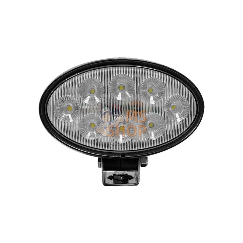 Lampe de travail LED, 56 W, 5320 lm, ovale, blanc, 10/30 V, 160x100x74 mm, prise Deutsch, Wide flood, 8 LED Kramp | KRAMP Lampe 