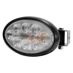 Lampe de travail LED, 56 W, 5320 lm, ovale, blanc, 10/30 V, 160x100x74 mm, prise Deutsch, Wide flood, 8 LED Kramp | KRAMP Lampe 