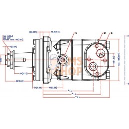 Moteur orbit arbre coniq. 1:10 | DANFOSS Moteur orbit arbre coniq. 1:10 | DANFOSSPR#1142652