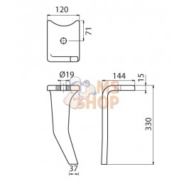 Dents de herse rotative D, entraxe long. | KRAMP Dents de herse rotative D, entraxe long. | KRAMPPR#1142693