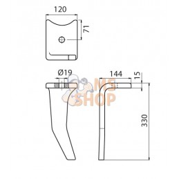Dents de herse rotative D, entraxe long. | KRAMP Dents de herse rotative D, entraxe long. | KRAMPPR#1142769