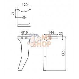 Dents de herse rotative G, entraxe long | KRAMP Dents de herse rotative G, entraxe long | KRAMPPR#1142812