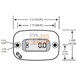 Vibration counter, with transport filter, displays full hours | GDI Vibration counter, with transport filter, displays full hour