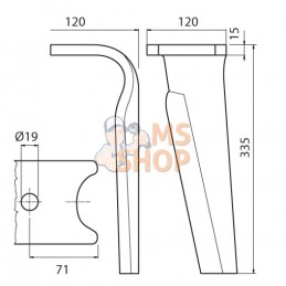 Dents de herse rotative G, entraxe long | KRAMP Dents de herse rotative G, entraxe long | KRAMPPR#1142888