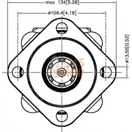 Moteur Orbit Cardan 1 3/8"Z6 | WHITE Moteur Orbit Cardan 1 3/8"Z6 | WHITEPR#1143016