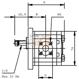 Pompe PLP10.8 D0-81E1-LGD/GD-N | CASAPPA Pompe PLP10.8 D0-81E1-LGD/GD-N | CASAPPAPR#1143142