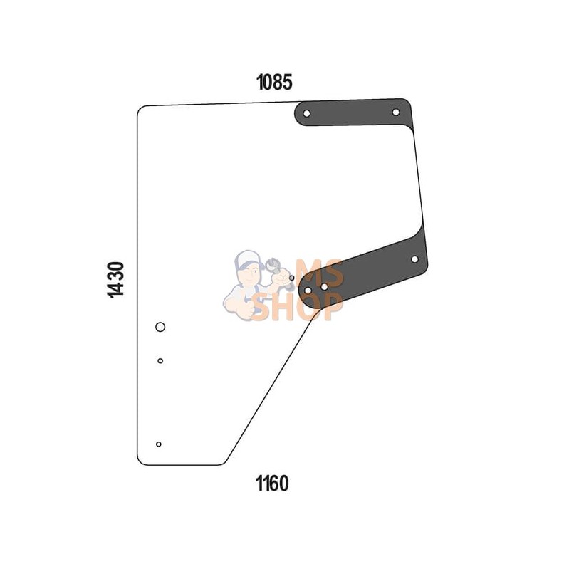 Porte, gauche  | KRAMP Porte, gauche  | KRAMPPR#1143876