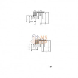 GB5625; HALLITE; Bande de guidage 5,6 x 2,5; pièce detachée