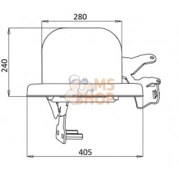 Siège passager, compatible John Deere | UNBRANDED Siège passager, compatible John Deere | UNBRANDEDPR#1144002