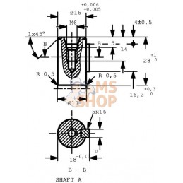 OMM Arbre moteur orbital 16mm | WHITE OMM Arbre moteur orbital 16mm | WHITEPR#1144295