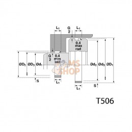 GRE807597; HALLITE; Bague de guidage EPW 80x75x9,7; pièce detachée