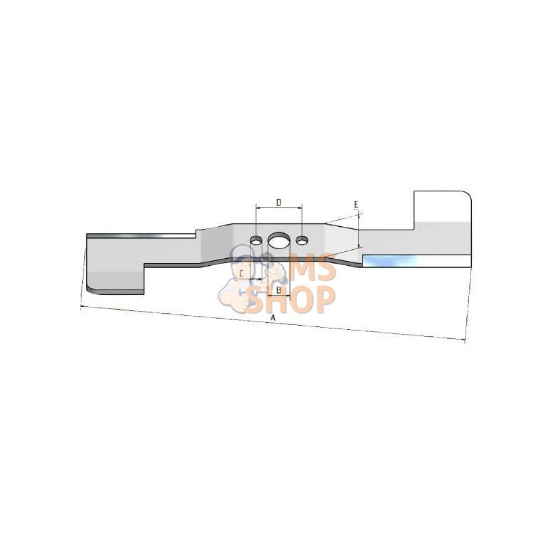 Lame de tondeuse 47 Pro 460mm, SVC | SABO Lame de tondeuse 47 Pro 460mm, SVC | SABOPR#1144598