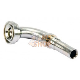 Raccord à sertir 4SH-DN16 avec flasque ø30,2 mm 90° | ALFAGOMMA Raccord à sertir 4SH-DN16 avec flasque ø30,2 mm 90° | ALFAGOMMAP
