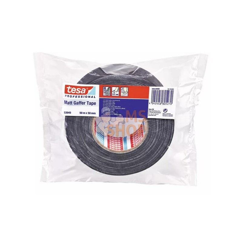 Ruban de gaffer mat 50 mmx50 M Noir | TESA Ruban de gaffer mat 50 mmx50 M Noir | TESAPR#1150837