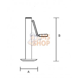 Béquille avec poignée latérale 70x561mm | SIMOL Béquille avec poignée latérale 70x561mm | SIMOLPR#1150941