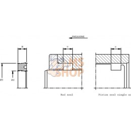 Joint de tige 36x44x5,8 UN L1 | DICHTOMATIK Joint de tige 36x44x5,8 UN L1 | DICHTOMATIKPR#1151490