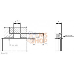 Joint de tige 36x44x5,8 UN L1 | DICHTOMATIK Joint de tige 36x44x5,8 UN L1 | DICHTOMATIKPR#1151490