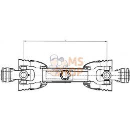 Arbre de transmission V60 L : 610mm, avec mâchoire attelage rapide, Comer | COMER Arbre de transmission V60 L : 610mm, avec mâch