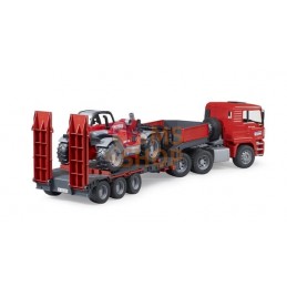 Camion surbaissé Manitou MAN TGA avec chargeur télescopique MLT 633  | BRUDER Camion surbaissé Manitou MAN TGA avec chargeur tél