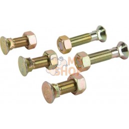 Kit boulons 3x 7/16x35 , 2x 7/16x55 + écrous | KRAMP Kit boulons 3x 7/16x35 , 2x 7/16x55 + écrous | KRAMPPR#1151249
