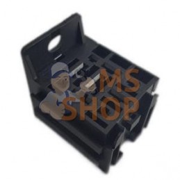 Mini-prise de relais avec support, 5 x 6,3 mm 4 x 2,8 mm, avec prise d'extension | KRAMP Mini-prise de relais avec support, 5 x 