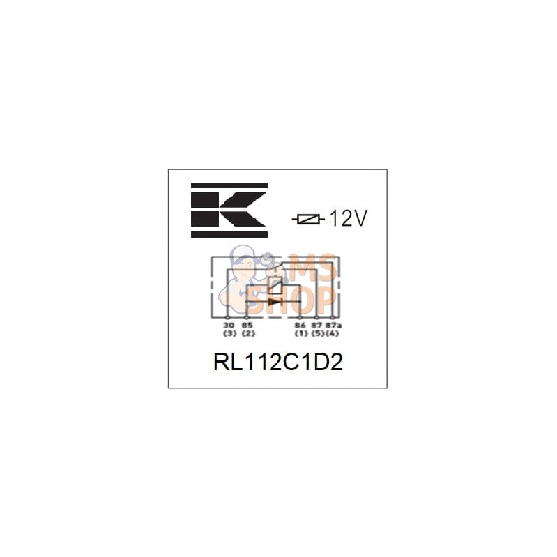 Mini relais 12V, inverseur, 30A/40A, diode, sans support | KRAMP Mini relais 12V, inverseur, 30A/40A, diode, sans support | KRAM Mini relais 12V, inverseur, 30A/40A, diode, sans support | KRAMP Mini relais 12V, inverseur, 30A/40A, diode, sans support | KRAM
