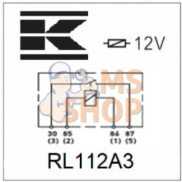 Mini relais 12V, normalement ouvert, 40A, avec support | KRAMP Mini relais 12V, normalement ouvert, 40A, avec support | KRAMPPR#