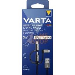 Câble Micro USB, USB type C, foudre | VARTA CONSUMER BATTERIES Câble Micro USB, USB type C, foudre | VARTA CONSUMER BATTERIESPR#