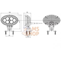 Phare de travail LED 30W 2230lm | WELDEX Phare de travail LED 30W 2230lm | WELDEXPR#1151610