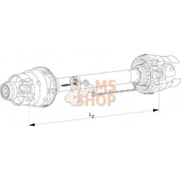 Cardan grand angle WWZ 2580 L: 860mm, Walterscheid | WALTERSCHEID Cardan grand angle WWZ 2580 L: 860mm, Walterscheid | WALTERSCH