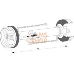 Arbre de transmission sans mâchoire W2300 L : 860mm, Walterscheid | WALTERSCHEID Arbre de transmission sans mâchoire W2300 L : 8