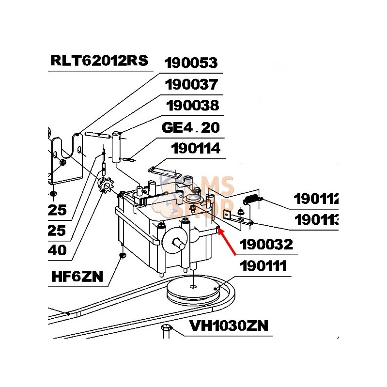 RL4501020003 BOITE F.R. 3V+ 1AR + LEVIER | ROQUES ET LECOEUR