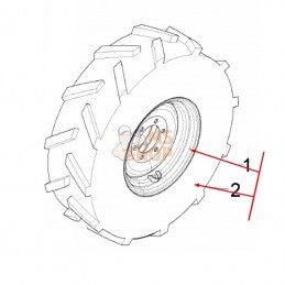 Roue avec jante 420/65R20...