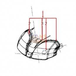 BLOC PHARES SXG323 SXG326 NON HOMOLOGUE 1782-650-710-00