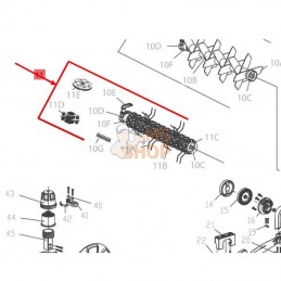 ARBRE EMOUSSEURS | OUTILS WOLF 70218 UVE37