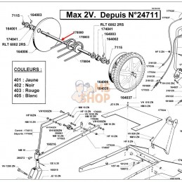 RL178000.300 ARBRE INTERMEDIAIRE 2 VITESSES | ROQUES ET LECOEUR