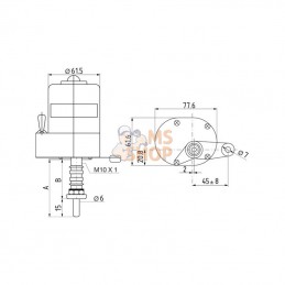 Moteur d'essuie-glace 24V | NON ORIGINAL
