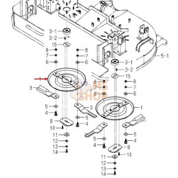 SUPPORT COUTEAUX | ISEKI 8680-306-210-10