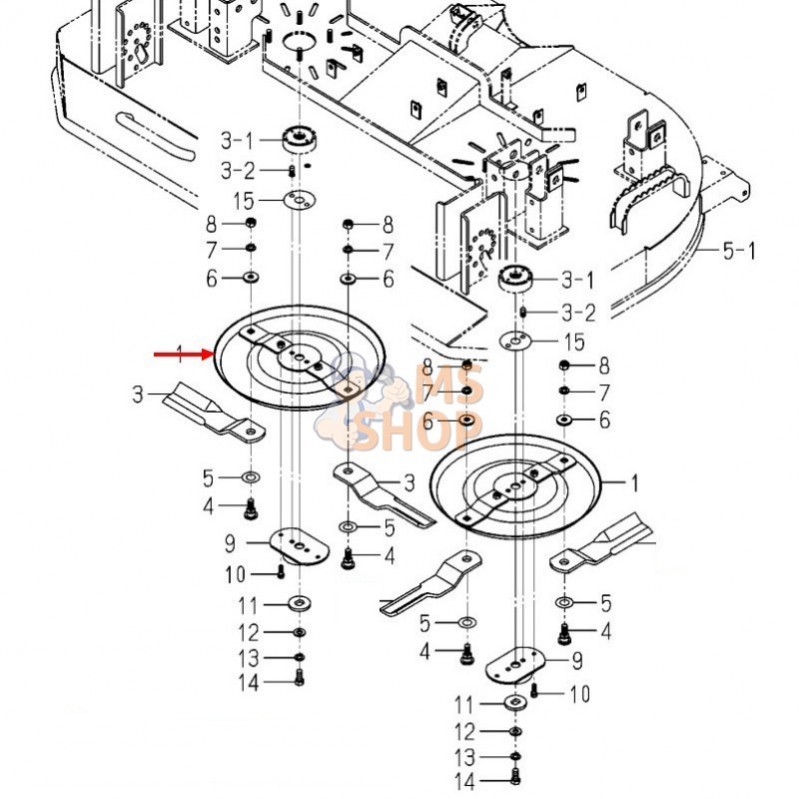SUPPORT COUTEAUX | ISEKI 8680-306-210-10