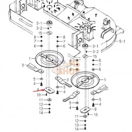 PLATINE I 90X150 | ISEKI 8680-306-220-00