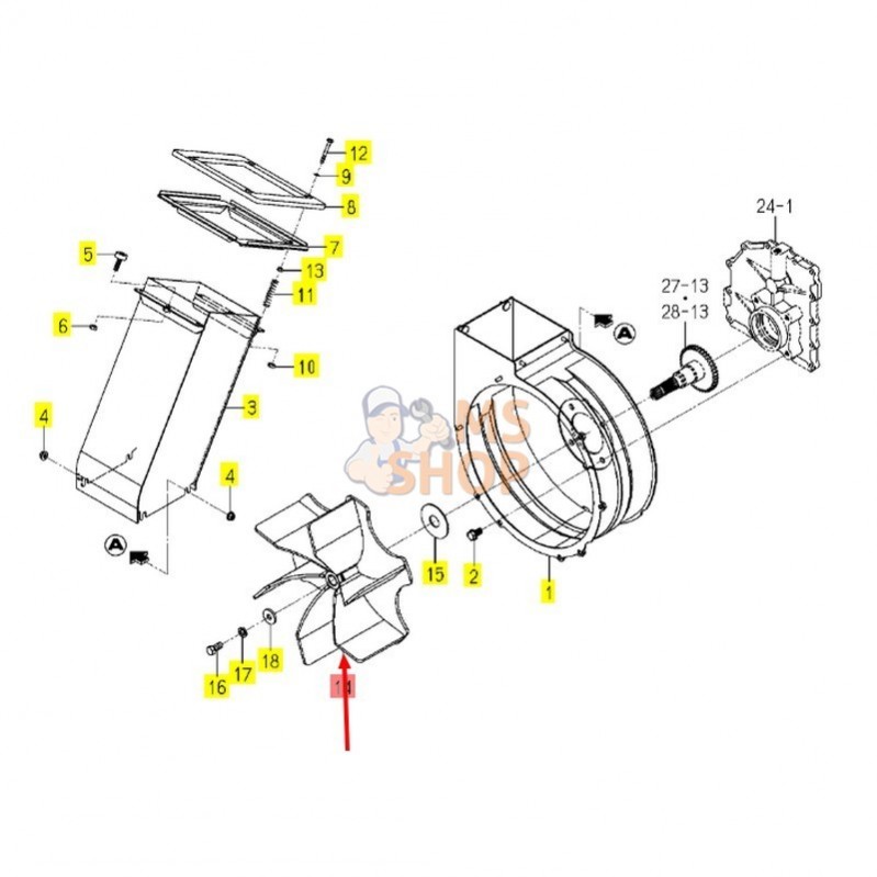 TURBINE | ISEKI 1832-801-250-00