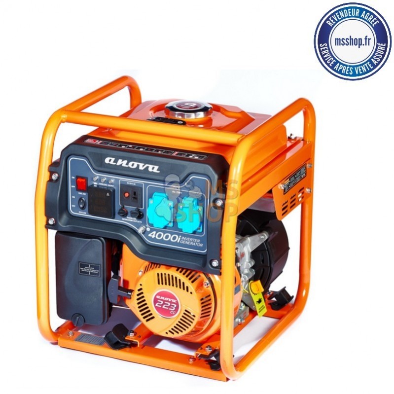 GROUPE ÉLECTROGÈNE INVERTER À ESSENCE  4000W | ANOVA
VUE ENSEMBLE