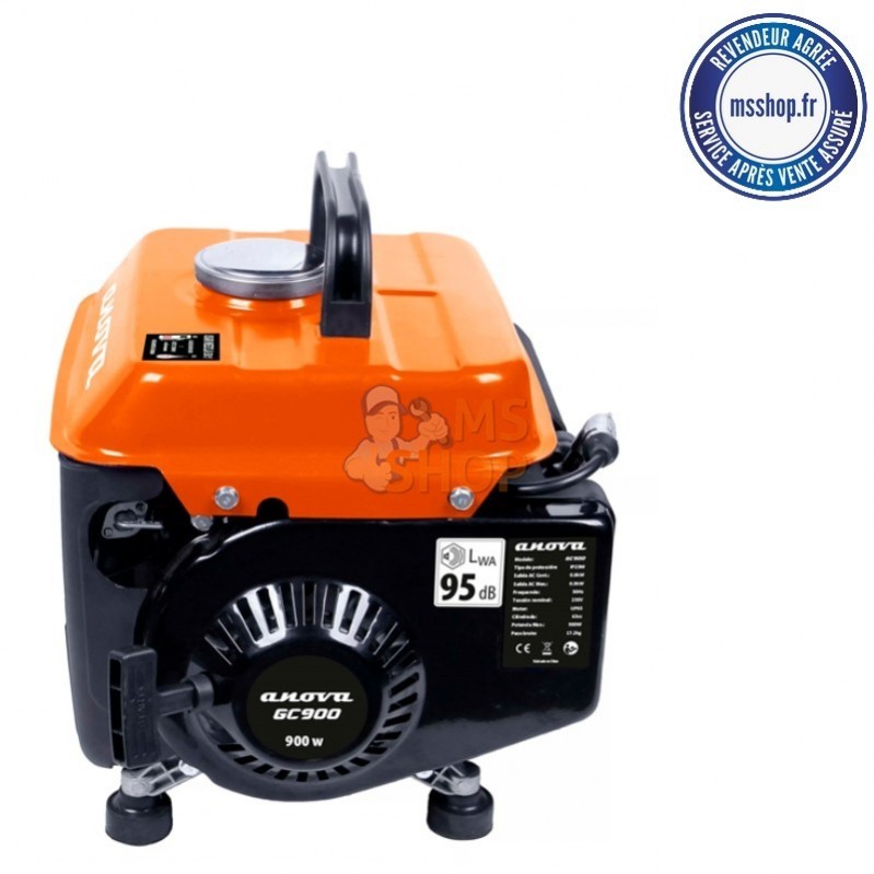GROUPE ÉLECTROGÈNE À ESSENCE  900W | ANOVA GC900
vue complete