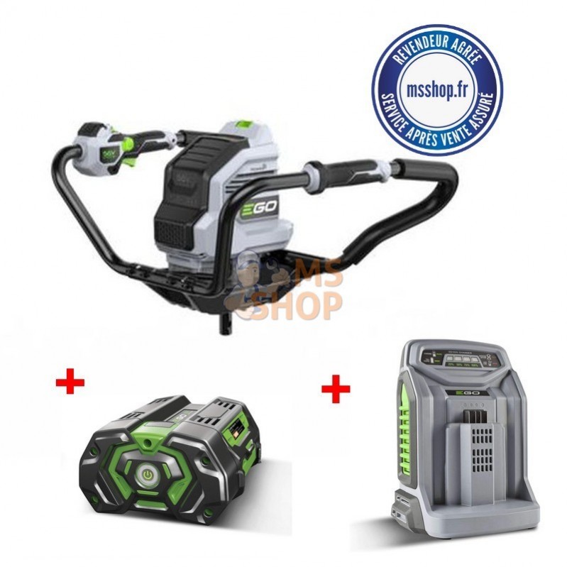 PACK MOTEUR TARIERE EGO BA2800T + CH5500E + PHA7400E | EGO POWER