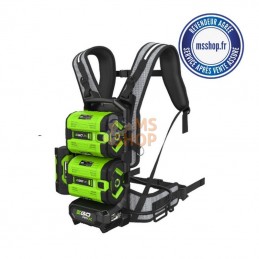 PORTE BATTERIE PRO DOUBLE BHX2001 AVEC HARNAIS ET ADAPTATEUR | EGO POWER