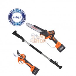 SET D'ELAGAGE : SÉCATEUR + TRONÇONNEUSE D´ÉLAGAGE  + PERCHE | ANOVA-TPB4004