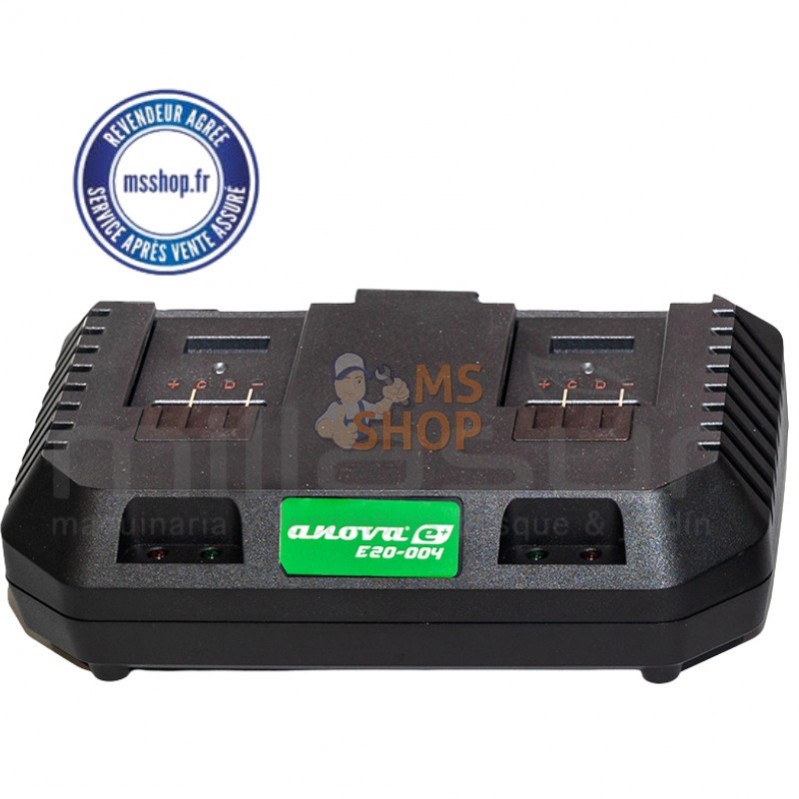 CHARGEUR BATTERIE ION LITHIUM 20V DOUBLE | ANOVA