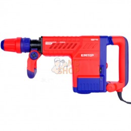 BURINEUR 1500W 6-25J (TYPE SDS MAX - ANTI-VIBRATION - 2 BURINS - AVEC MALLETTE DE TRANSPORT)  | EMTOP - EDBRM1501
