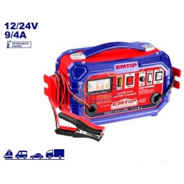 CHARGEUR BATTERIES 12-24V 9/4A | EMTOP - EFCR16011